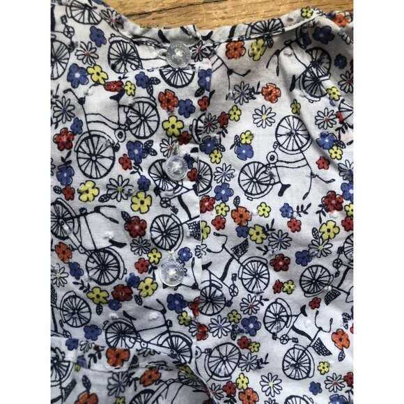 Pippa & Julie Pastaourelle Size 6 Floral Bicycle Top - Picture 5 of 6